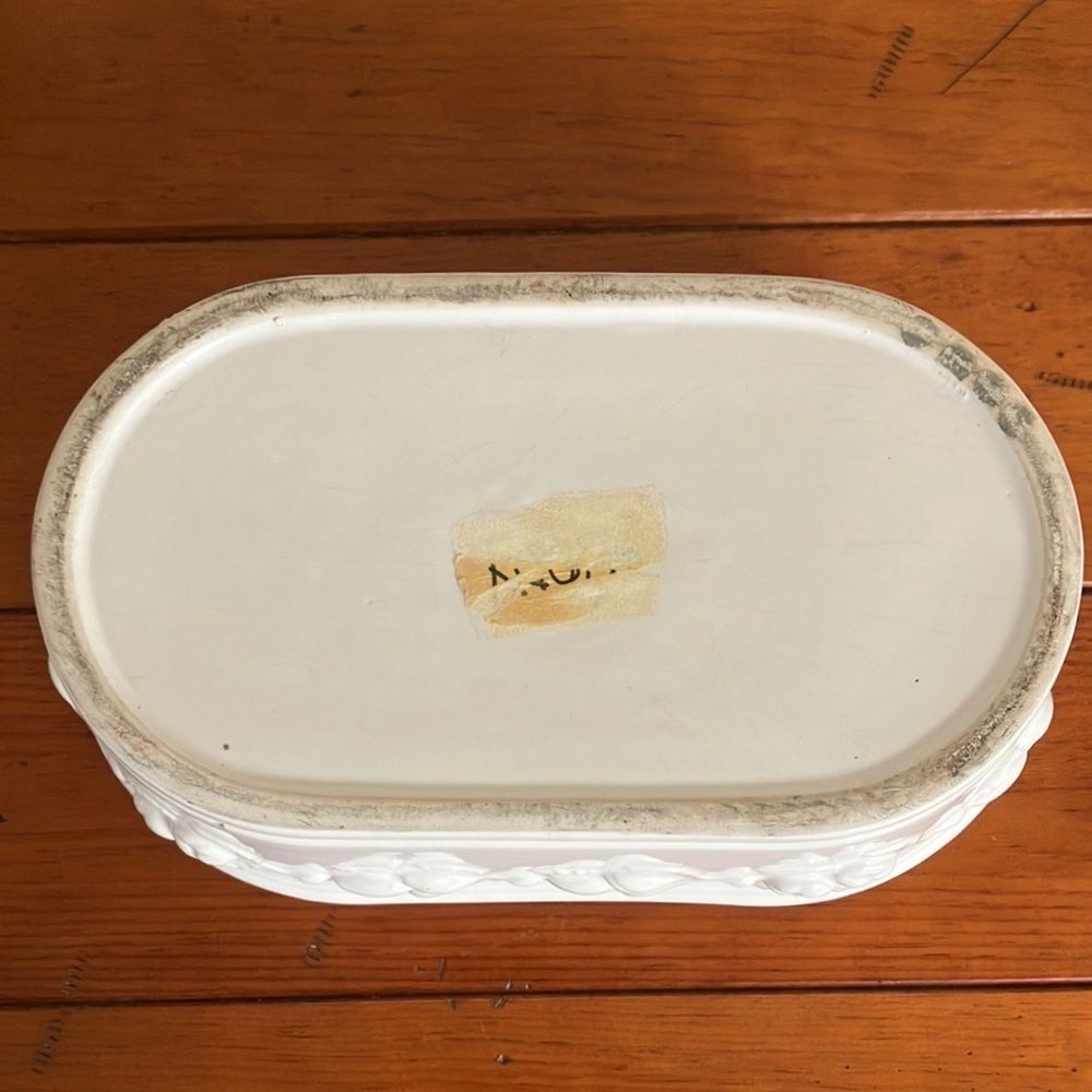 Vintage Porcelain Plant Box Planter Vase Trough Vase - Picture 3 of 5